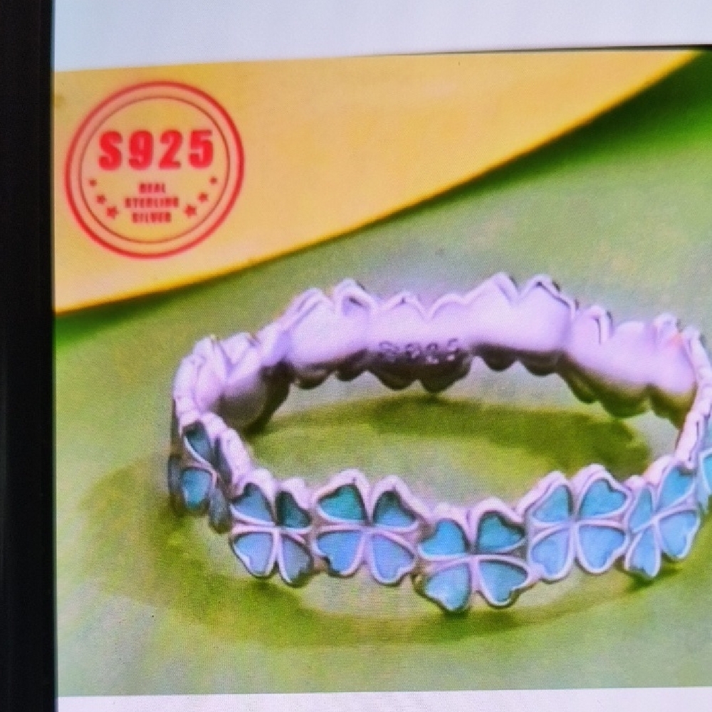 .925 STERLING SILVER FLOWER RING SZ 6 New!